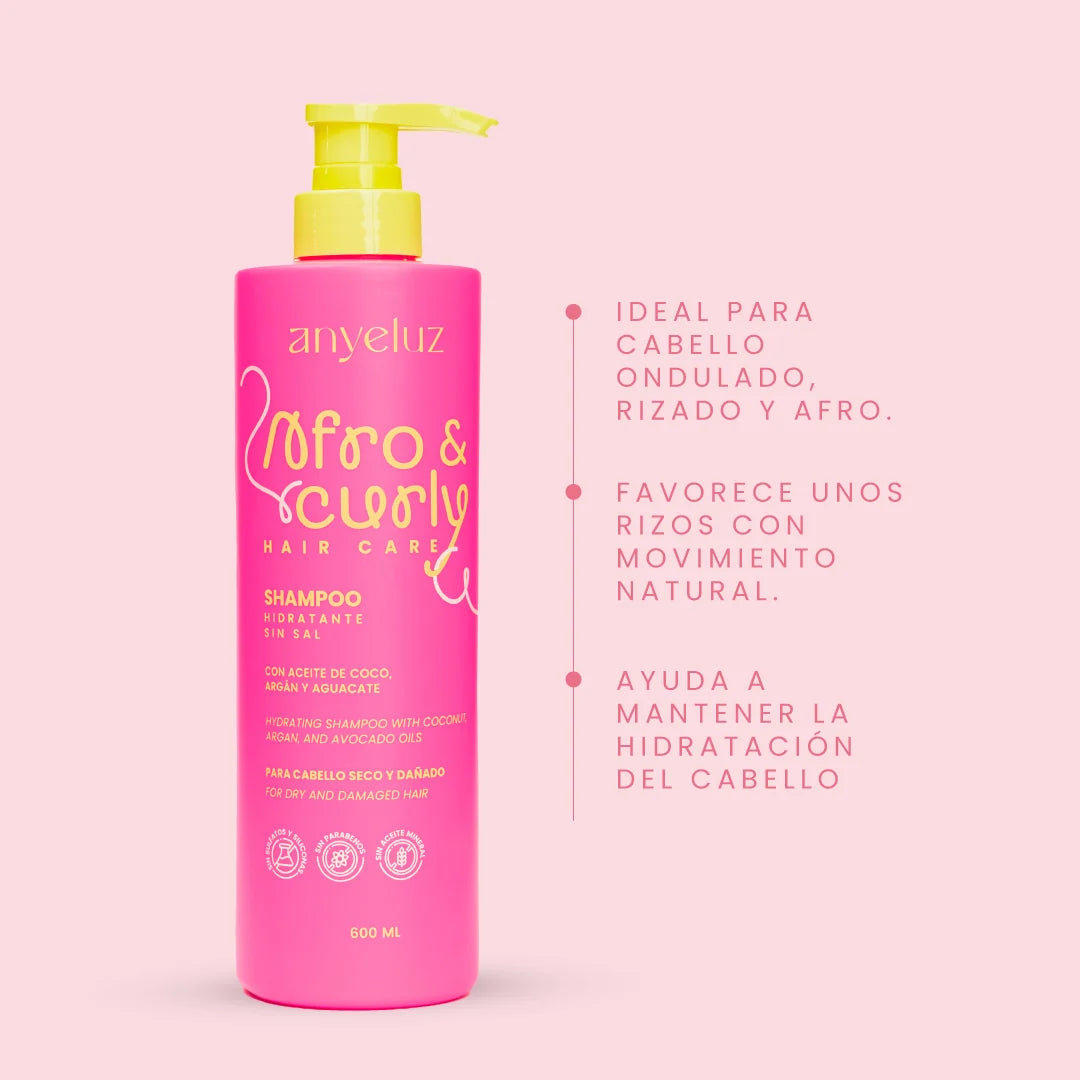 Shampoo hidratante Afro y Curly Anyeluz
