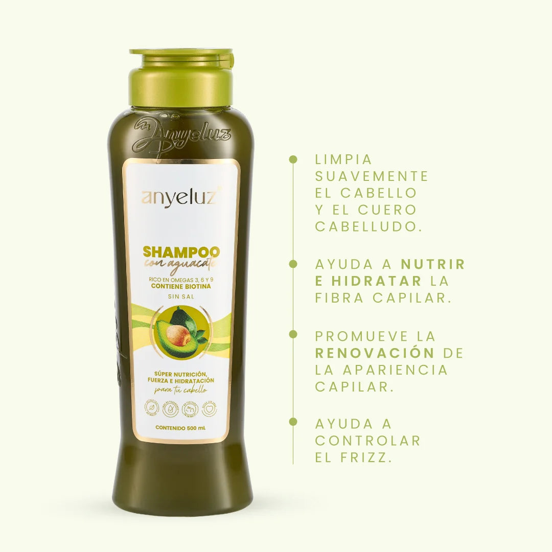 Shampoo con aguacate Anyeluz
