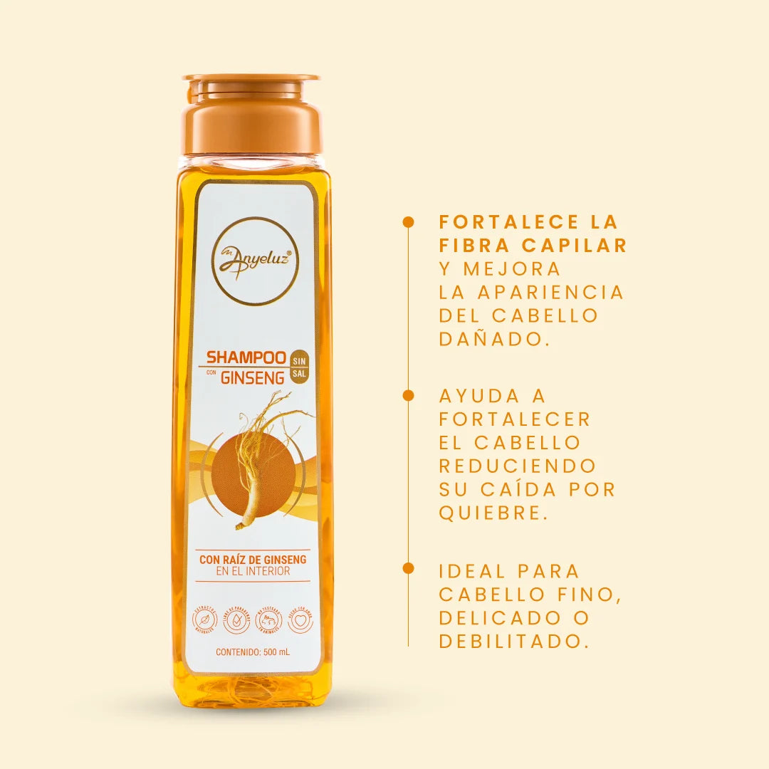 Shampoo con Gingseng Anyeluz