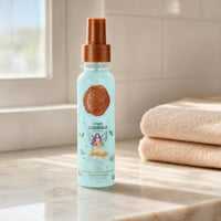 termoprotector ritual botanico azul en uso