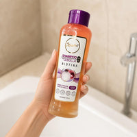 shampoo cebolla anyeluz 500ml en uso