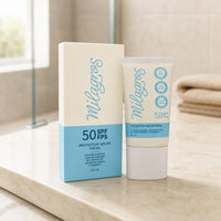 protector solar facial milagros en uso